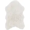 Image de Lorena Canals Tapis Woolable Woolly, motif mouton blanc, 75 x 110 cm