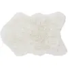 Image de Tapis en laine mouton blanc 75x110 cm Woolly - Lorena Canals