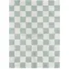 Image de Tapis lavable en coton bleu 160x120 cm Tiles - Lorena Canals
