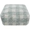 Image de Pouf en coton bleu 40 x 20 cm Vichy - Lorena Canals