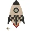 Image de Tapis fusée en coton 85x135cm I want to be an astronaut - Lorena Canals