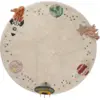 Image de Tapis rond en coton interstellar 140cm I want to be an astronaut - Lorena Canals