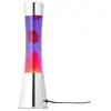 Image de Lampe Fisura LT0496 à lave avec base chromée, liquide violet et lave rouge