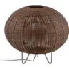 Image de Lampe de sol d'extérieur en acier inoxydable et abat-jour marron 61cm Garota P/01 - Bover