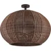 Image de Plafonnier d'extérieur led triac dimmable en aluminium et abat-jour marron 56cm Garota PF/02 - Bover