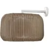 Image de Applique murale de jardin dimmable triac en aluminium et abat-jour beige clair 50cm Fora - Bover