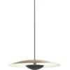 Image de Suspension en laiton brossé et aluminium blanc Ginger 32 - Marset