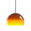 Image de Suspension globe 20 cm ambre Dipping Light - Marset