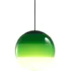 Image de Suspension globe 20 cm vert Dipping Light - Marset