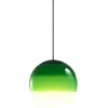 Image de Suspension globe 13,5 cm vert Dipping Light - Marset