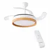 Image de Ventilateur de plafond InnovaGoods Woteez avec lumière LED et 4 pales rétractables 72 W Blanc en occasion ou reconditionné