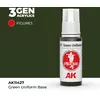 Image de Ak interactive Pot de peinture acrylique Green Uniform Base - 17 ml