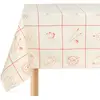 Image de Nappe de table rectangulaire en coton bio à carreaux rouge 150 x 250 cm - Nobodinoz