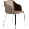 Image de Chaise en similicuir marron