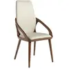 Image de Chaise en similicuir crème
