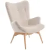 Image de Fauteuil en tissu beige