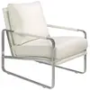 Image de Off-white leatherette armchair