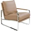 Image de Fauteuil en similicuir taupe