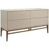 Image de Buffet en bois beige et noyer