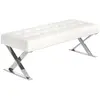 Image de Banc en similicuir blanc