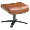 Image de Repose-pieds en cuir marron