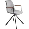 Image de Chaise pivotante en tissu gris foncé