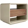 Image de Table de chevet noyer et bois gris