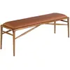 Image de Tabouret en similicuir marron