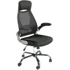 Image de Fauteuil de bureau pivotante en tissu noir