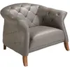 Image de Fauteuil en cuir gris