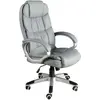 Image de Fauteuil de bureau pivotante en simili-cuir gris