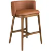 Image de Tabouret en simili cuir marron