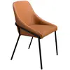 Image de Chaise en similicuir orange