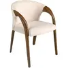 Image de Chaise en velours crème
