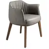 Image de Chaise en simili-cuir grise