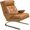 Image de Fauteuil en cuir camel