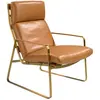 Image de Fauteuil en cuir camel