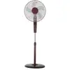Image de Ventilateur sur Pied IluminaShop 60W 5 Pales 3 Vitesses Télécommande Minuterie Burdeos/Noir en occasion ou reconditionné