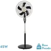 Image de Ventilateur sur pied FABRILAMP BELMONTE noir et beige 45 W 3 vitesses