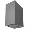 Image de Applique extérieure Alce grise 2 GU10 IP44 14,7 x 7 x 9 cm