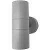 Image de Applique extérieure Becala grise 2 GU10 IP44 15,2 x 7,3 x 11,3 cm