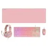 Image de Mars gaming Pack clavier souris gamer - Rose