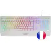 Image de Mars Gaming Mcp124, Combo 3en1, Clavier LED RVB, Souris RVB 3200dpi, Tapis de Souris, Français, Blanc en occasion ou reconditionné