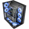 Image de Boîtier PC Mars Gaming Mc-Infinio ATX incurvé en verre trempé, 2 ventilateurs 120 mm, USB-C, noir en occasion ou reconditionné