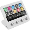 Image de Contrôleur Mars Gaming MSD-Pro 10 touches, écran LCD, 4 molettes, écran tactile animé étendu, blanc en occasion ou reconditionné