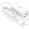 Image de AISENS ASCH-100W4P053-W chargeur d'appareils mobiles Universel Blanc Secteur Charge rapide Intérieure