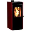 Image de Poêle à granulés de bois 9kw bordeaux/noir - 20916 - Vigo Iii - ECOFOREST