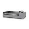 Image de FORGE ADOUR plancha gaz fonte émaillée chassis noir gris clair Premium G 60 ANG