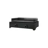 Image de FORGE ADOUR Plancha gaz 2 feux Modern Acier Noir 60 - MODERNG60AN