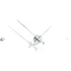 Image de Horloge murale argentée 4 signaux horaires Rodón I - Nomon